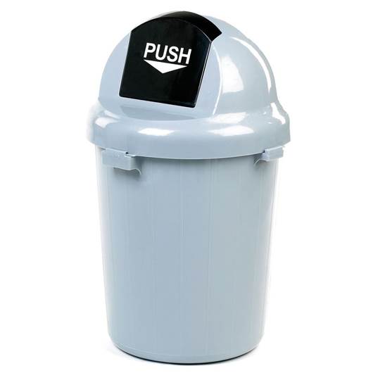 Picture of Grey Push Lid Litter Bins
