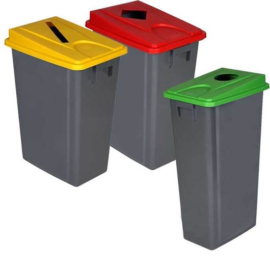 Picture of Recycling Waste Bins with Lid Options